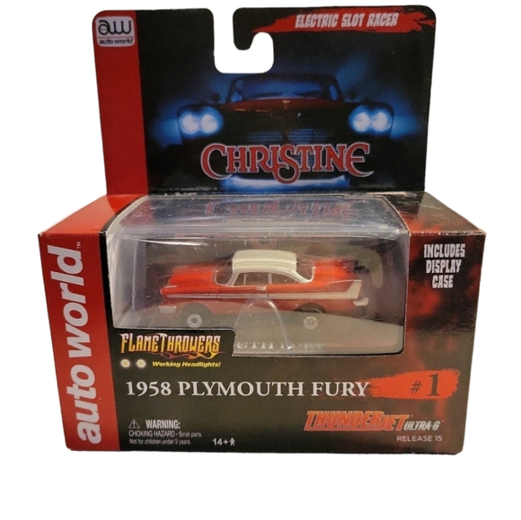 New in Box Auto World Electric Slot Racer Christine 1958 Plymouth Fury - Picture 2 of 7